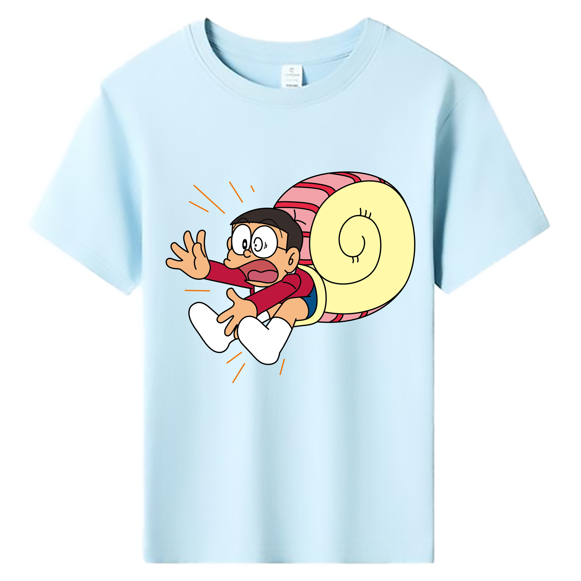 （画像用） ドラえもん 野比 のび太 Doraemon Nobita Nobi 綿100％キッズTシャツ（フロントプリント）
